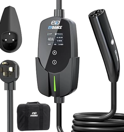 EVDANCE Level 2 EV Charger for Tesla, 40A / 9.6kW Fast Home EV Charging Station
